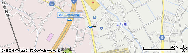 栃木県さくら市氏家2891周辺の地図