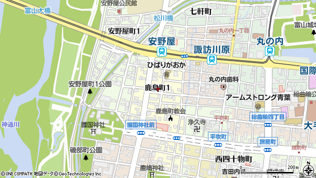 〒930-0086 富山県富山市鹿島町の地図