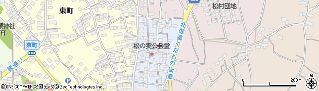 長野県小布施町（上高井郡）松の実周辺の地図