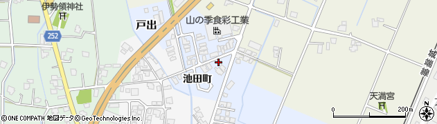 富山県高岡市戸出（池田町）周辺の地図
