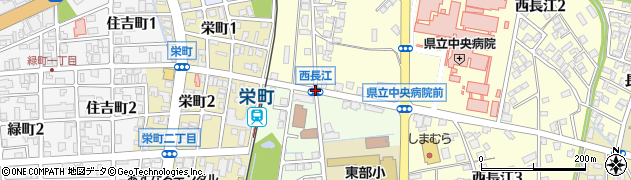 西長江周辺の地図