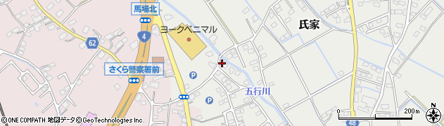 栃木県さくら市氏家2906周辺の地図