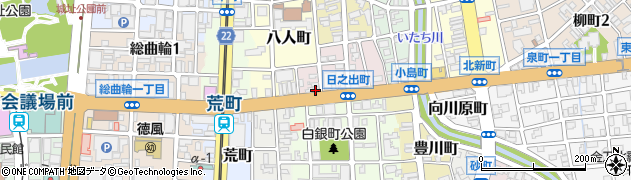 中野理容院周辺の地図