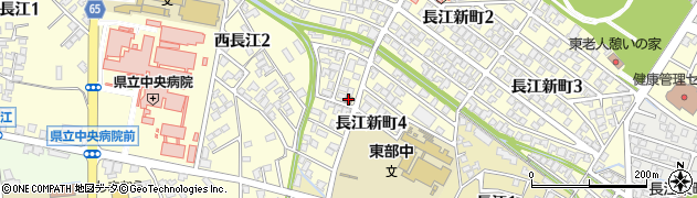 富山長江郵便局周辺の地図