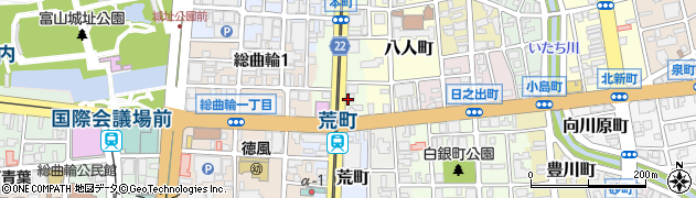 トヨタレンタリース富山富山店周辺の地図