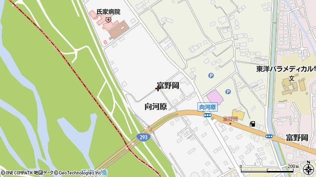 〒329-1326 栃木県さくら市向河原の地図