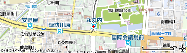 丸の内駅周辺の地図