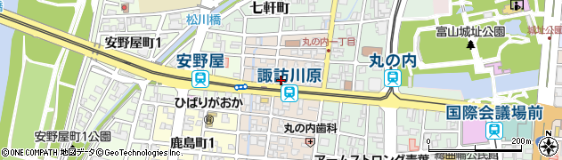 富山大橋通郵便局周辺の地図