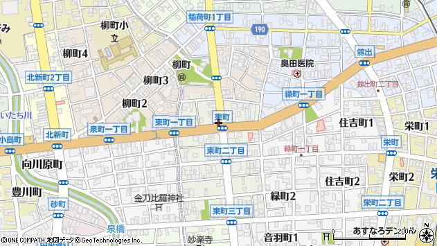 〒930-0039 富山県富山市東町の地図