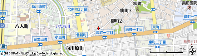 富山柳町郵便局 ＡＴＭ周辺の地図