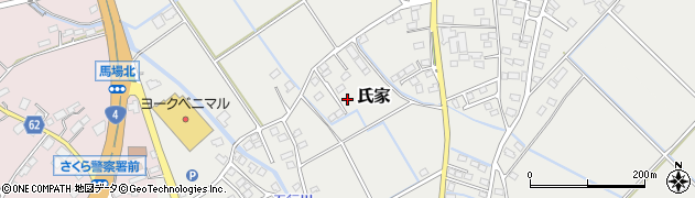 栃木県さくら市氏家3037周辺の地図