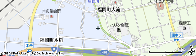 唐俣川周辺の地図