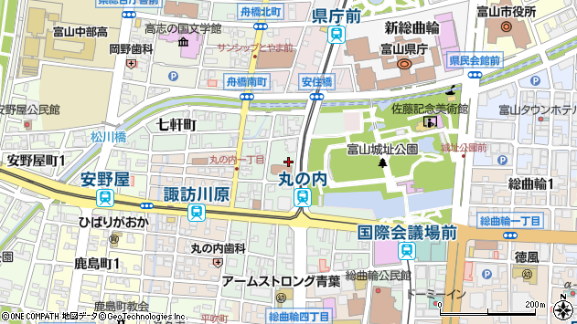〒930-0085 富山県富山市丸の内の地図