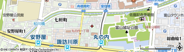 タイムズ富山丸の内駐車場周辺の地図