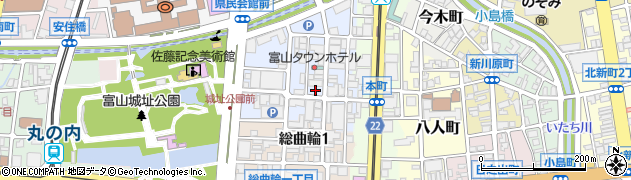 ザ・パーク富山桜木町駐車場周辺の地図