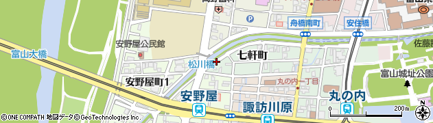 松川橋周辺の地図