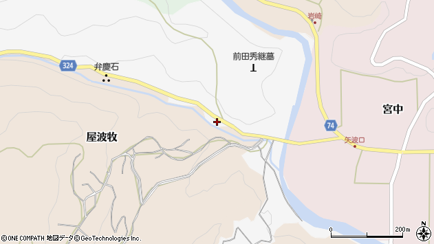 〒932-0015 富山県小矢部市矢波の地図