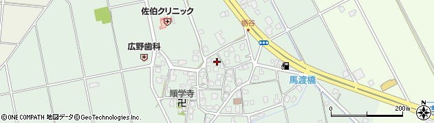 富山県富山市栃谷周辺の地図