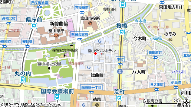 〒930-0082 富山県富山市桜木町の地図
