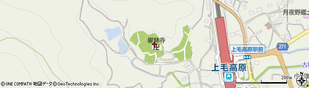 嶽林寺周辺の地図