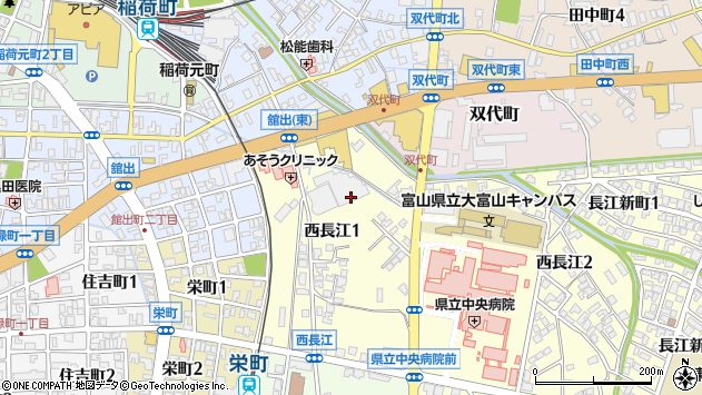 〒930-0975 富山県富山市西長江の地図