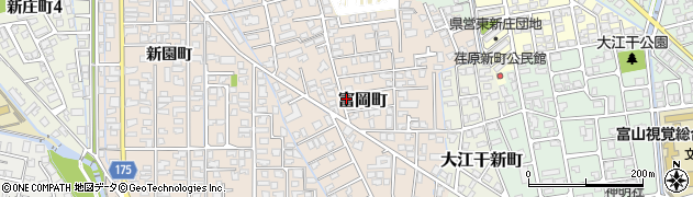 富山県富山市富岡町周辺の地図