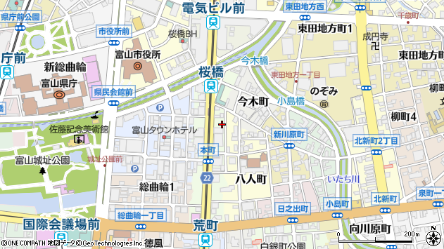 〒930-0029 富山県富山市本町の地図