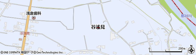 栃木県那須烏山市谷浅見周辺の地図