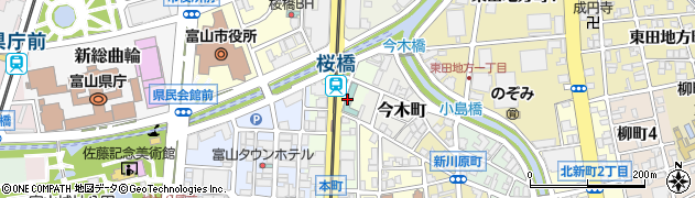 富山マンテンホテル周辺の地図