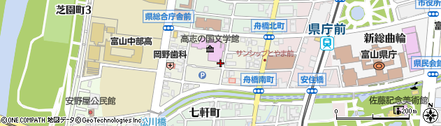 富山県富山市舟橋南町周辺の地図
