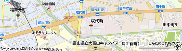富山県富山市双代町周辺の地図