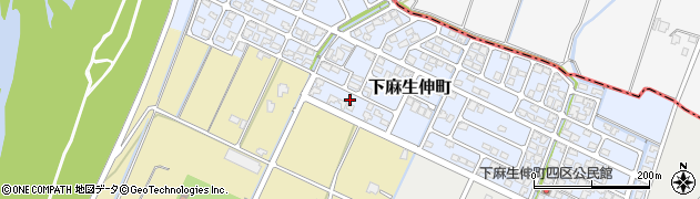 富山県高岡市下麻生伸町周辺の地図