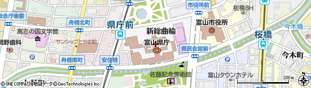 富山県庁出納局　総務会計課総務係周辺の地図