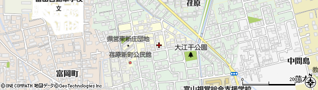 富山県富山市荏原新町周辺の地図