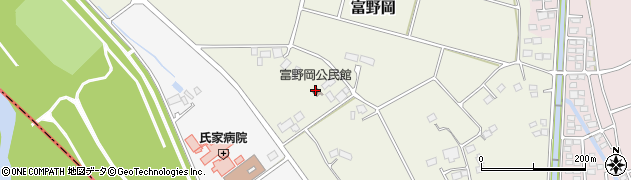 富野岡公民館周辺の地図