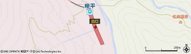 富山県黒部市周辺の地図