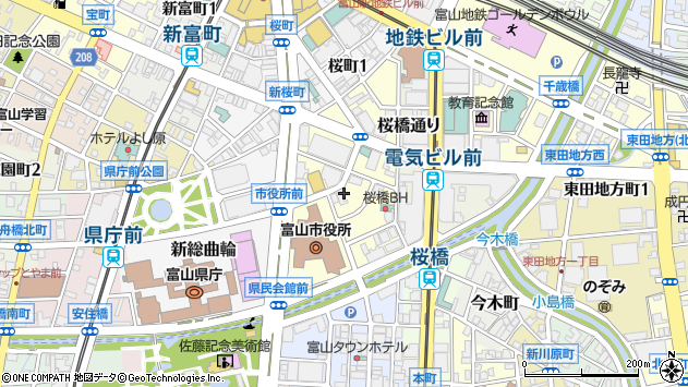 〒930-0005 富山県富山市新桜町の地図