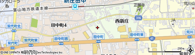 富山県富山市西新庄8周辺の地図