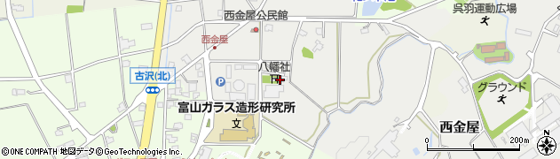 富山県富山市西金屋68周辺の地図