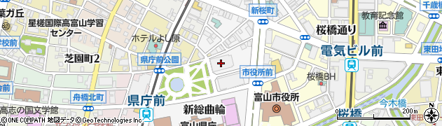 農林中央金庫　富山支店業務第四課周辺の地図