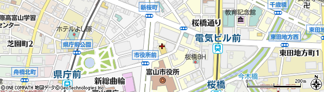 富山市役所　教育委員会事務局学校教育課生活指導係周辺の地図