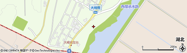石川県かほく市大崎イ周辺の地図