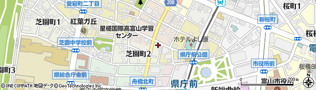 富山芝園郵便局 ＡＴＭ周辺の地図