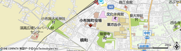 長野県小布施町（上高井郡）周辺の地図