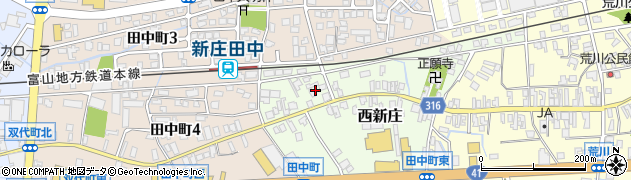 富山県富山市西新庄6周辺の地図