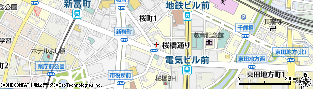 株式会社かんぽ生命保険富山支店　業務部周辺の地図
