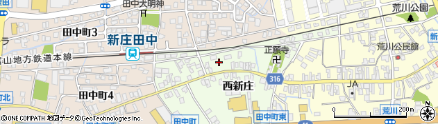 富山県富山市西新庄5周辺の地図