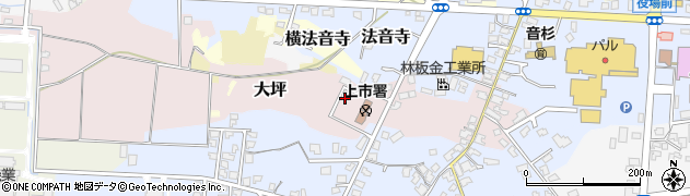 富山県上市町（中新川郡）大坪周辺の地図