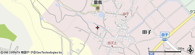 長野県長野市田子84周辺の地図