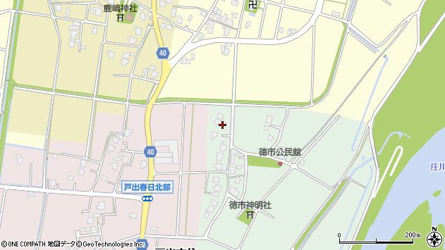 〒939-1111 富山県高岡市戸出徳市の地図